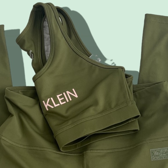 CALVIN KLEIN | Sports bra Crop Olive S - Picture 2 of 3